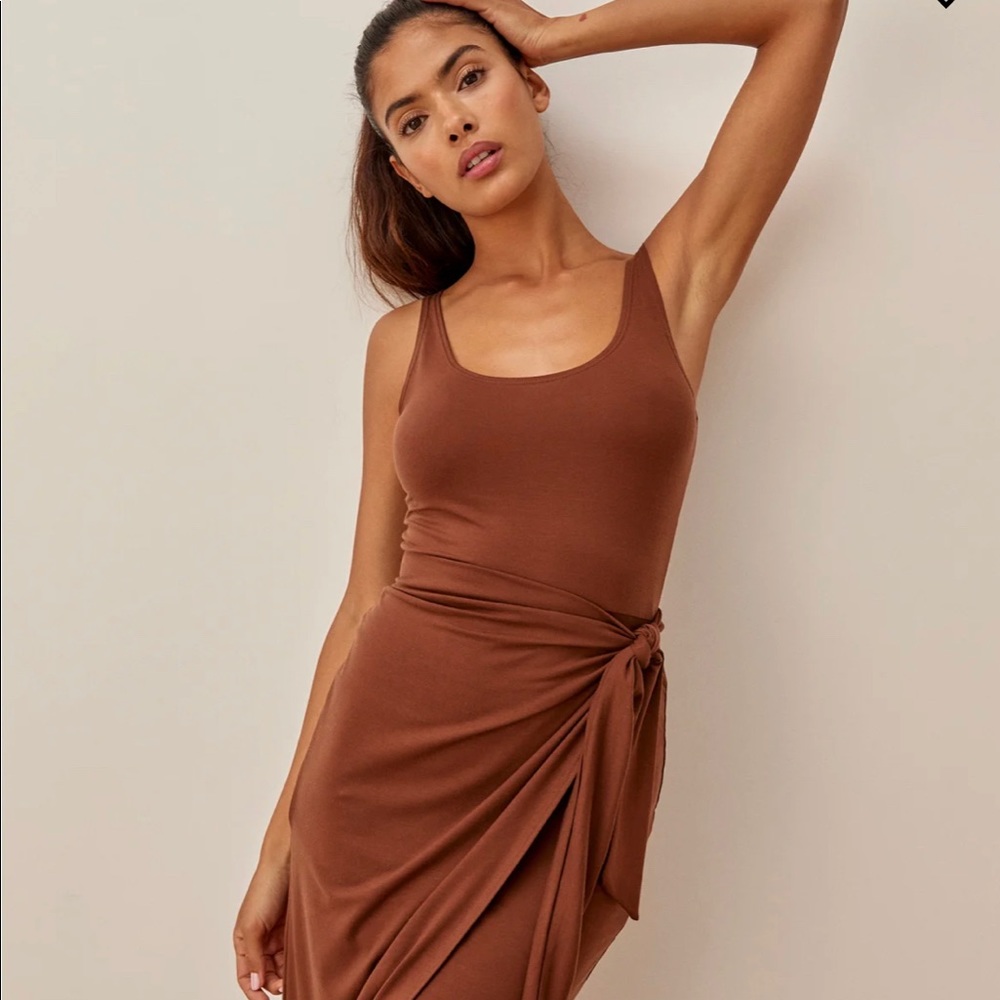 Reformation Kaila Dress (medium) in chestnut
